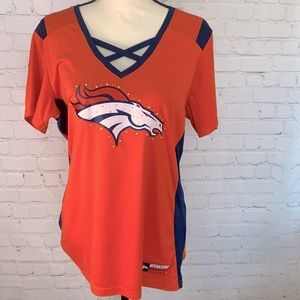 NFL Denver Bronco's Football Women's Diamond Jersey | Majestic | XL